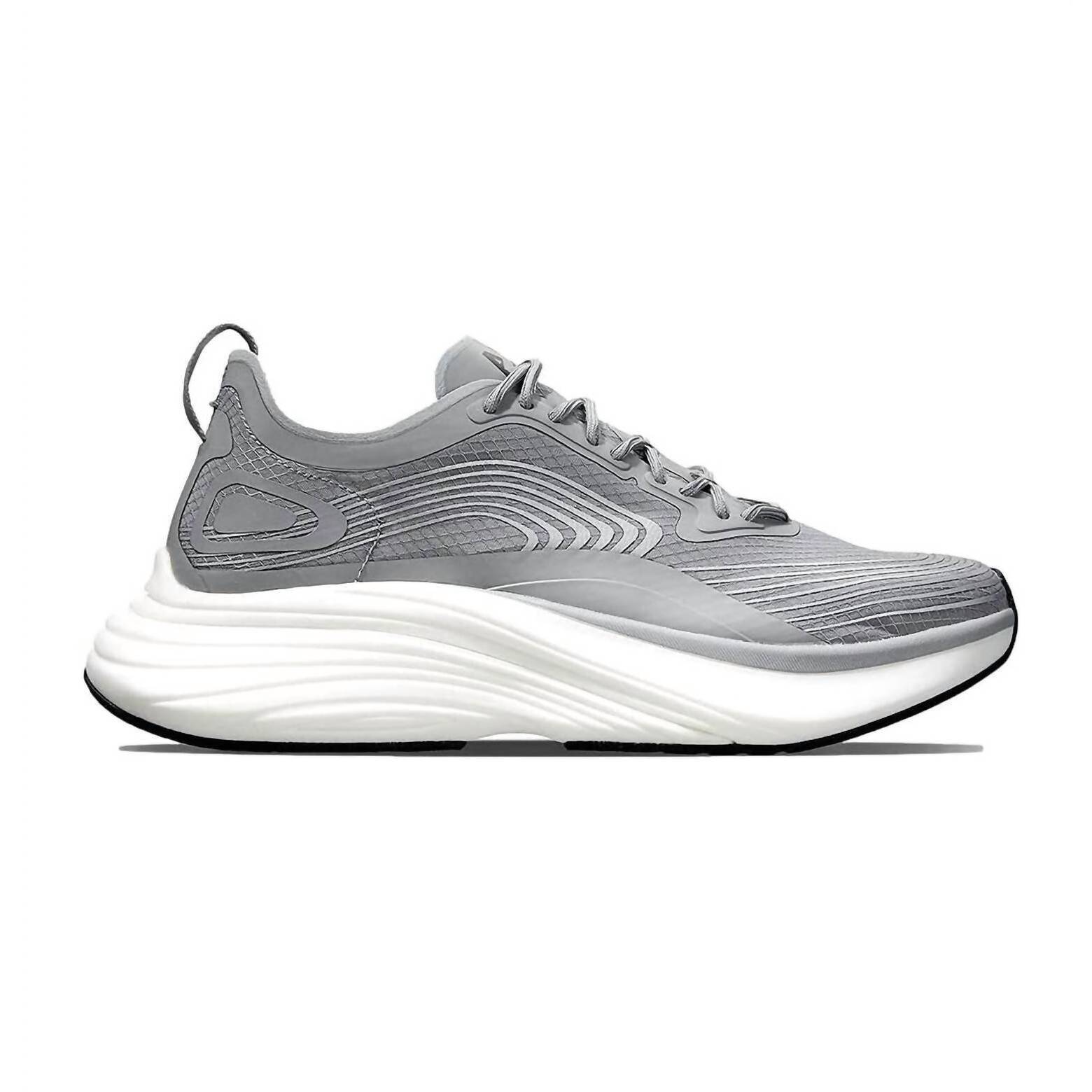 New Apl Women's Streamline Running Shoes In Cement/White/Black